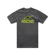Tricou Alpinestars Ride 4.0 CSF Tee Charcoal/Lime/Black XXL