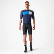 Tricou cu maneca scurta Castelli Prologo 7 Indigo/Albastru/Gri XXL