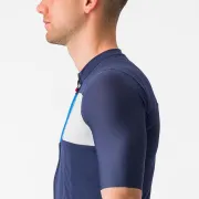 Tricou cu maneca scurta Castelli Prologo 7 Indigo/Albastru/Gri XXL