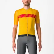 Tricou cu maneca scurta Castelli Unlimited Endurance Galben/Rosu S