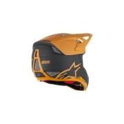 Casca Alpinestars Missile Tech Racer Helmet Black Dark Gold Matt M