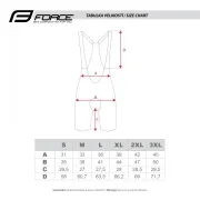 Pantaloni scurti cu bazon si bretele Force Action Negru XXL