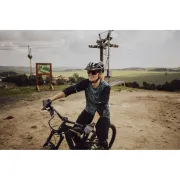 Tricou Force MTB Move maneci scurte Verde Inchis L