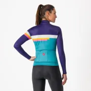 Tricou cu maneca lunga Castelli Tornare de dama Mov/Bleu L