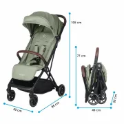 Carucior Sport Pliabil Coccolle Beyla - Greenstone