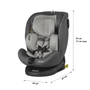 Scaun auto iSize 40-150 cm Coccolle Nova Moonlit grey