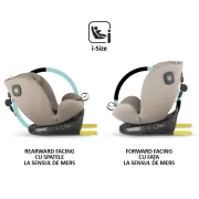 Scaun auto iSize 40-150 cm Coccolle Nova Sand beige