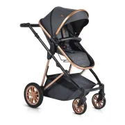 Carucior Copii 2 in 1 Midas Moni - Negru