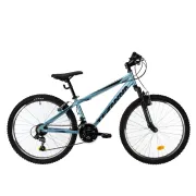 Bicicleta Copii Teranna,cadru aluminiu, echipare Shimano 18 viteze - 24 Inch, Albastru