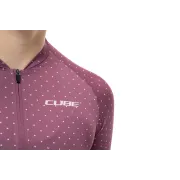 TRICOU CUBE ATX WS HALF ZIP CMPT S/S BERRY L