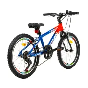 Bicicleta Copii Dhs Terrana 2023 - 20 Inch, Albastru/Rosu