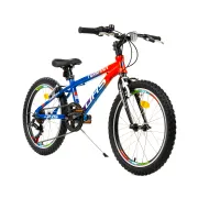 Bicicleta Copii Dhs Terrana 2023 - 20 Inch, Albastru/Rosu