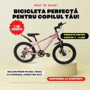 Bicicleta Copii BR BR-D2007R 2025 - 20 inch, Roz