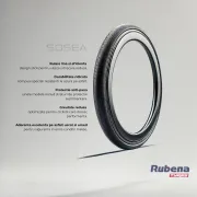 Anvelopa Bicicleta Rubena 700 x 38C 40-622 SHIELD V81, Negru