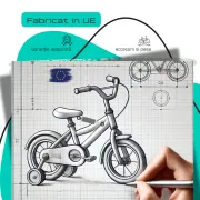 Bicicleta Copii Dhs Terrana 2023 - 20 Inch, Albastru/Rosu