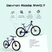 Bicicleta Mtb Devron Riddle 2023 RW0.7 - 27.5 Inch, M, Albastru