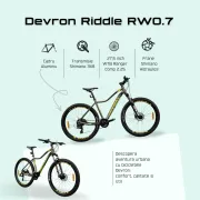Bicicleta Mtb Devron Riddle 2023 RW0.7 - 27.5 Inch, S, Verde