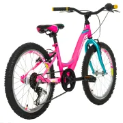 Bicicleta Copii DHS Modesty - 20 Inch, Roz