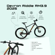 Bicicleta Mtb Devron Riddle RM3.9 2025 - 29 Inch, M, Negru