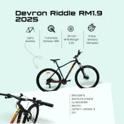 Bicicleta Mtb Devron Riddle RM1.9 2025 - 29 Inch, L, Negru