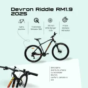 Bicicleta Mtb Devron Riddle RM1.9 2025 - 29 Inch, XL, Negru