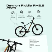 Bicicleta Mtb Devron Riddle RM2.9 2025 - 29 Inch, XL, Negru
