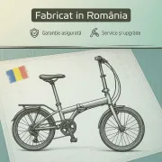 Bicicleta Electrica Pliabila Devron 20126 - 20 Inch, M, Galben
