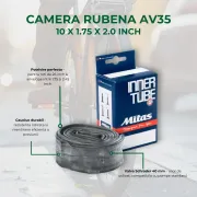 Camera Bicicleta Rubena AV35 - 10 x 1.75 x 2.0 INCH