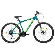 Bicicleta MTB Colinelli COL27, Marimea L, 29 inch, Verde, Schimbator Shimano Altus, 24 Viteze, Cadru Aluminiu, Frane pe Disc