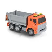 Camion basculanta 1:12 cu sunet si lumini, Moni, Portocaliu