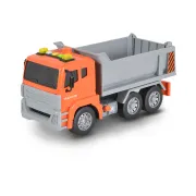 Camion basculanta 1:12 cu sunet si lumini, Moni, Portocaliu