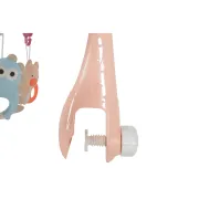 Carusel muzical pentru pat bebelusi, Moni - Pinguin, Roz