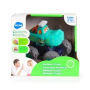 Jucarie Monster Truck Hola - Crocodil, cu roti libere