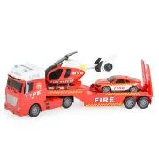 Masina de pompieri cu lumini si sunete, Jin Jia Toys, Rosu