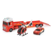 Masina de pompieri cu lumini si sunete, Jin Jia Toys, Rosu