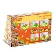 Set de constructie Dinozaur Polesie Stegosaur, 30 piese de asamblat, 21cm