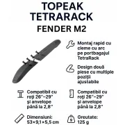 Aparatoare noroi spate Topeak TetraRack Fender M2