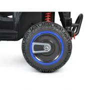 ATV electric Bo Beast pentru copii 3ani+ , 12V cu telecomanda, 4 motoare, telecomanda, usi care se deschid, functii swing, lumini, mp3/usb, Albastru