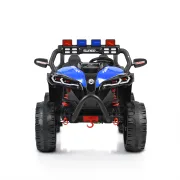 ATV electric Bo Beast pentru copii 3ani+ , 12V cu telecomanda, 4 motoare, telecomanda, usi care se deschid, functii swing, lumini, mp3/usb, Albastru