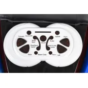 ATV electric Bo Beast pentru copii 3ani+ , 12V cu telecomanda, 4 motoare, telecomanda, usi care se deschid, functii swing, lumini, mp3/usb, Albastru