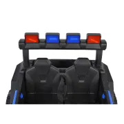 ATV electric Bo Beast pentru copii 3ani+ , 12V cu telecomanda, 4 motoare, telecomanda, usi care se deschid, functii swing, lumini, mp3/usb, Albastru