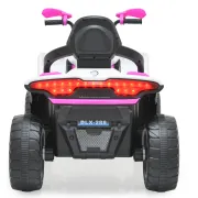 ATV electric Windy pentru copii 3 ani+, acumulator, MP3/USB si Bluetooth, 12V cu 4 motoare, Moni, Roz