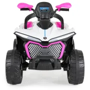 ATV electric Windy pentru copii 3 ani+, acumulator, MP3/USB si Bluetooth, 12V cu 4 motoare, Moni, Roz