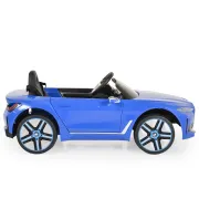Masinuta electrica BO BMW i4 pentru copii 3 ani+, acumulatori si telecomanda, usi care se deschid, centura, pornire buton, Albastru