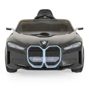 Masinuta electrica BO BMW i4 pentru copii 3 ani+, acumulatori si telecomanda, usi care se deschid, centura, pornire buton, Negru