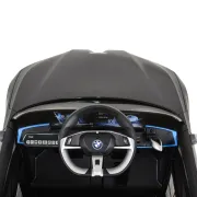 Masinuta electrica BO BMW i4 pentru copii 3 ani+, acumulatori si telecomanda, usi care se deschid, centura, pornire buton, Negru