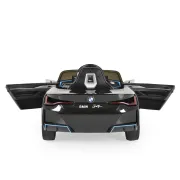 Masinuta electrica BO BMW i4 pentru copii 3 ani+, acumulatori si telecomanda, usi care se deschid, centura, pornire buton, Negru