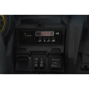 Masinuta electrica Bo Typhoon pentru copii 3 ani+, 24V 4 motoare, acumulator si telecomanda, portiere care se deschid, centuri, lumini, mp3/usb, Albastru