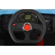 Masinuta electrica Bo Typhoon pentru copii 3 ani+, 24V 4 motoare, acumulator si telecomanda, portiere care se deschid, centuri, lumini, mp3/usb, Albastru
