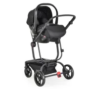 Scaun auto tip scoica Ellada pentru nou nascuti, Cangaroo, Negru